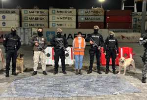 Durante el operativo, fue aprehendido el delegado de la empresa exportadora.