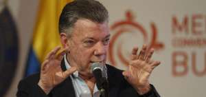 El presidente de Colombia, Juan Manuel Santos, particip&oacute; en Medell&iacute;n en la clausura de la reuni&oacute;n de la SIP.