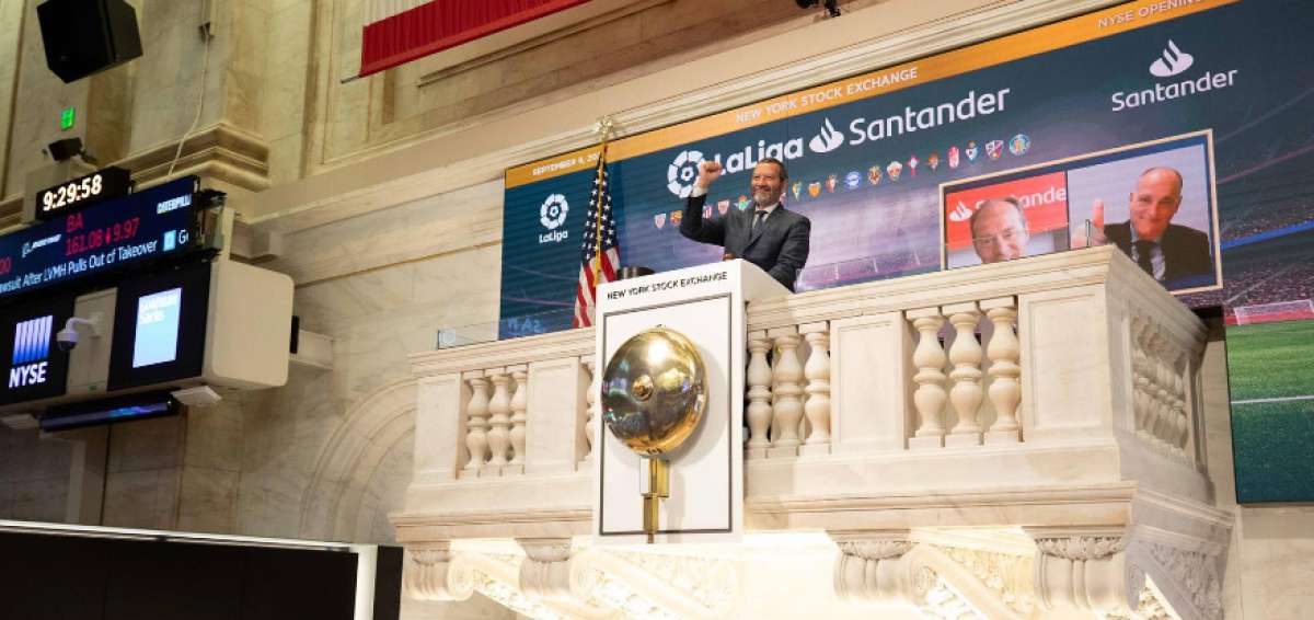 LaLiga Santander da el toque de campana en la Bolsa de Nueva York