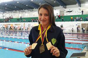 Las brazadas de Gabriela Romero fueron de oro en  los Prejuveniles