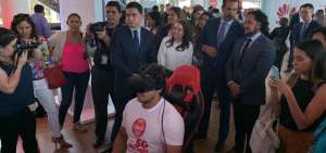 En el Palacio de Cristal, en el marco de la presentaci&oacute;n de la pol&iacute;tica "Ecuador Digital", se realizaron pruebas de la tecnolog&iacute;a 5G.