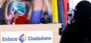  El Jefe de Estado estuvo ayer en el cant&oacute;n Pujil&iacute;, donde se efectu&oacute; la rendici&oacute;n semanal de actividades.