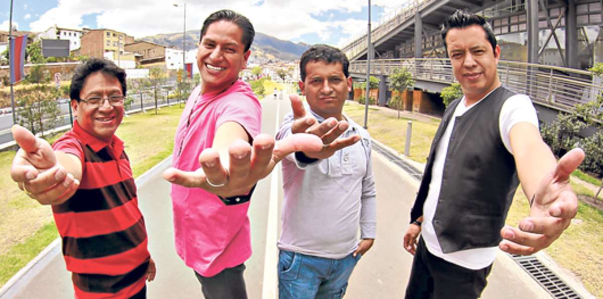La banda est&aacute; integrada por Marco Orozco, Christian Fuenmayor, Geovanny Tamayo y Andr&eacute;s S&aacute;nchez. Foto: Cortes&iacute;a