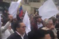 Ciudadanos se congregan en Quito para rechazar el paro nacional