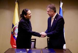 Inés Manzano, ministra de Energía, y Eli Cohen, su homólogo de Israel, firmaron un memorando en materia de energía. 