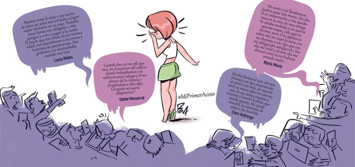 Las mujeres develan en  las redes sociales los casos de acoso