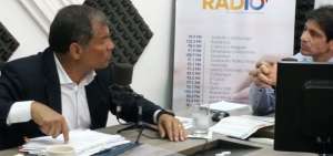 El exmandatario durante una entrevista radial.
