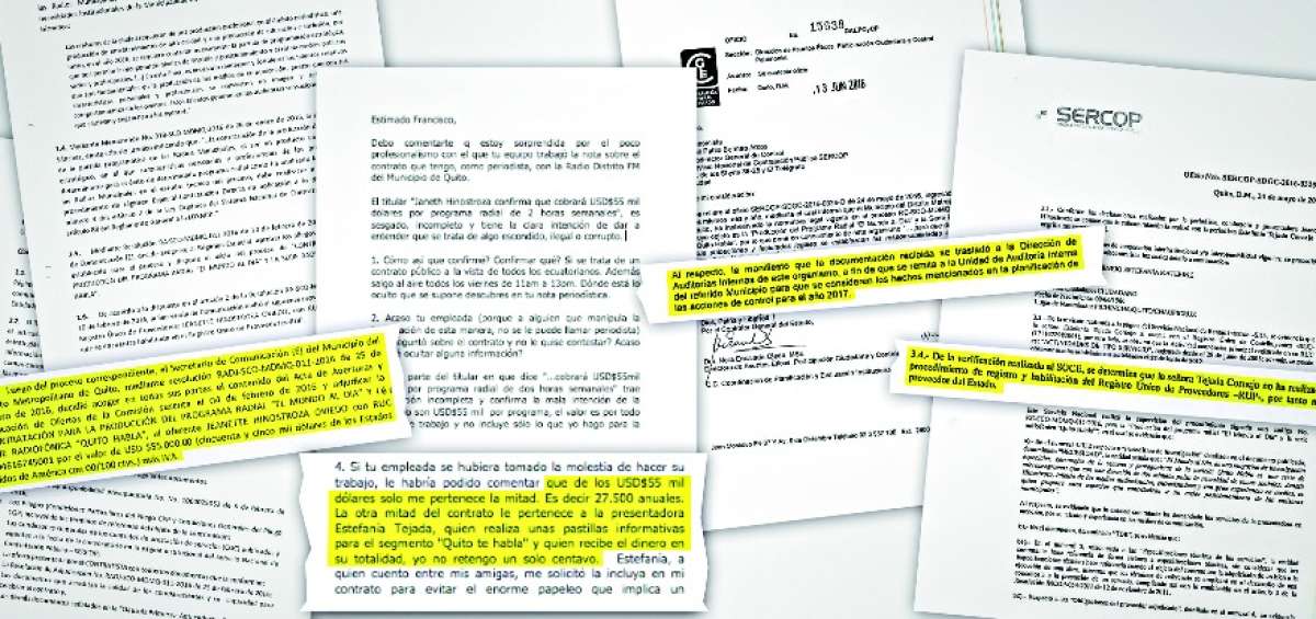 Sercop detecta infracciones en contrato entre la Alcald&iacute;a de Quito y Jeanette Hinostroza