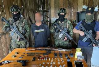Alias &quot;Maruco&quot; fue detenido en una vivienda de caña en el cantón Eloy Alfaro.