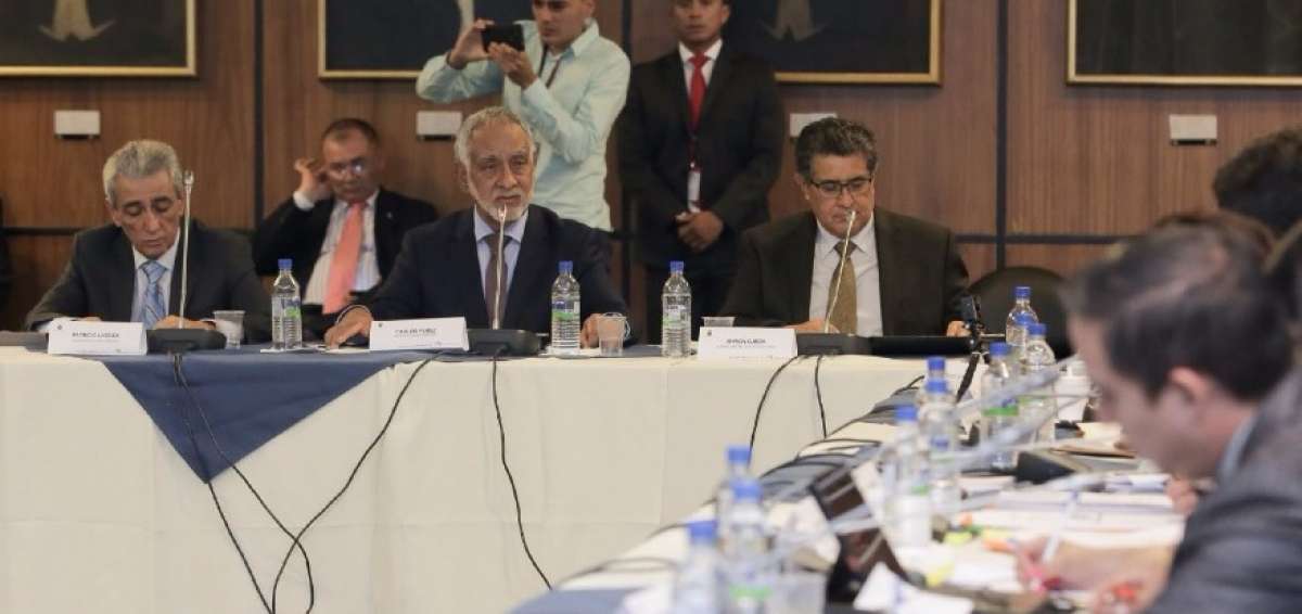 El ministro de Hidrocarburos durante su comparecencia en la Asamblea.