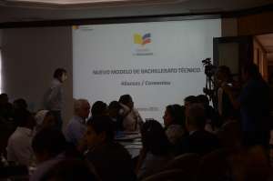 Esta tarde en las instalaciones de la Corpei se mantuvo el encuentro. Foto: Jos&eacute; Mor&aacute;n/ El Tel&eacute;grafo