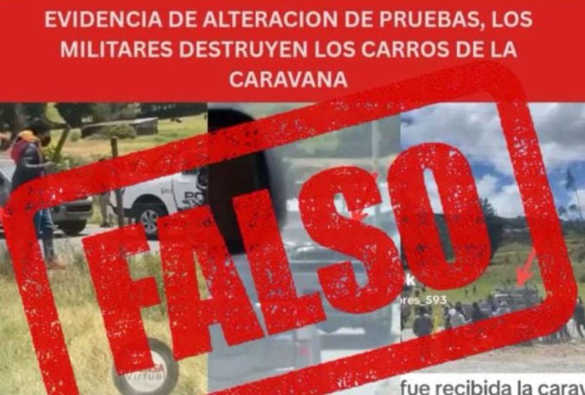 FF.AA. desmienten destrucción de vehículos tras ataque a caravana presidencial