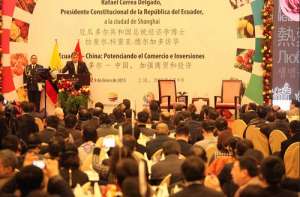 El acto se efectu&oacute; en el Flower Restaurante de Shanghai. Foto: Presidencia 