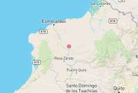 Temblor se registró en la provincia de Esmeraldas, este domingo