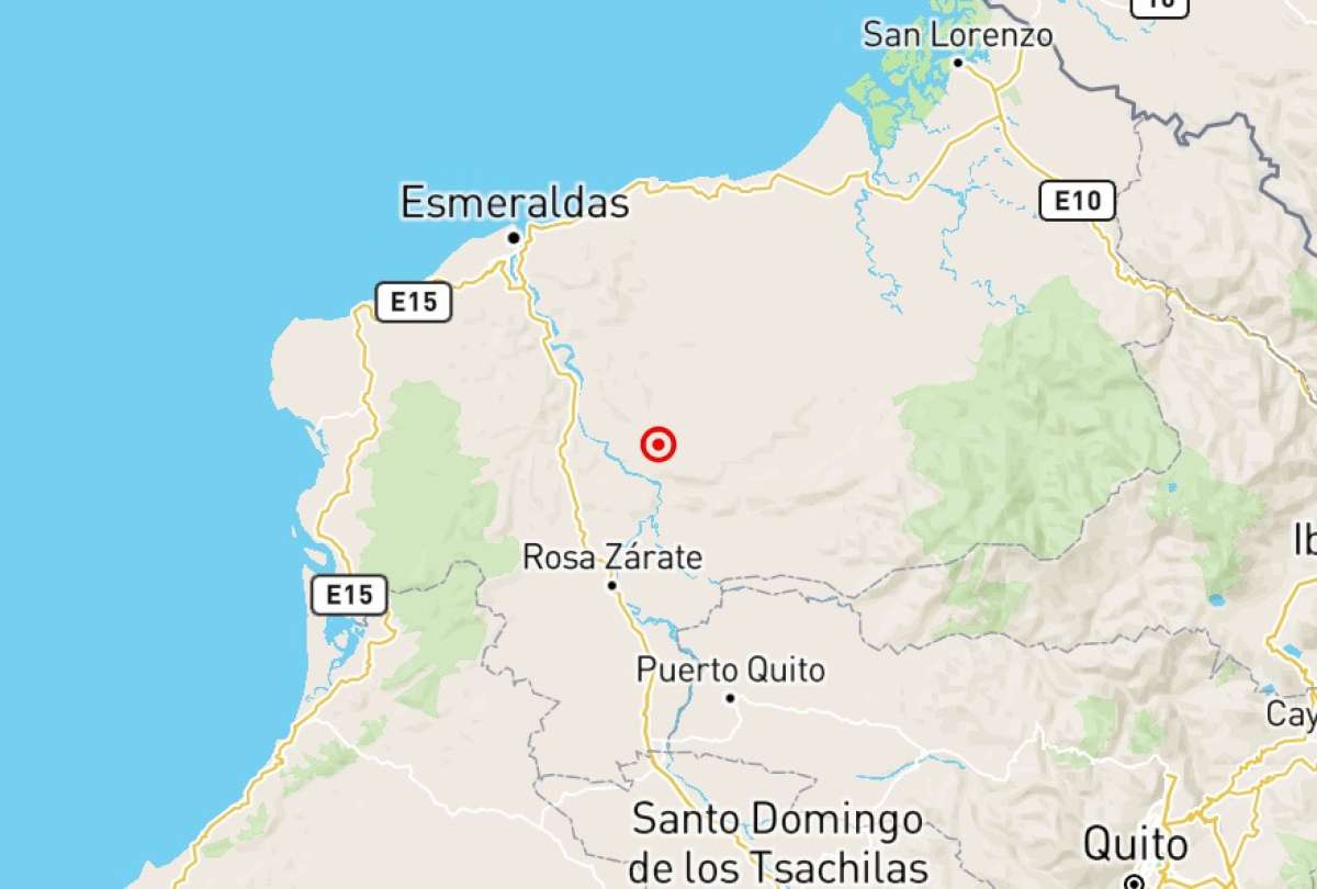 Temblor se registró en la provincia de Esmeraldas, este domingo