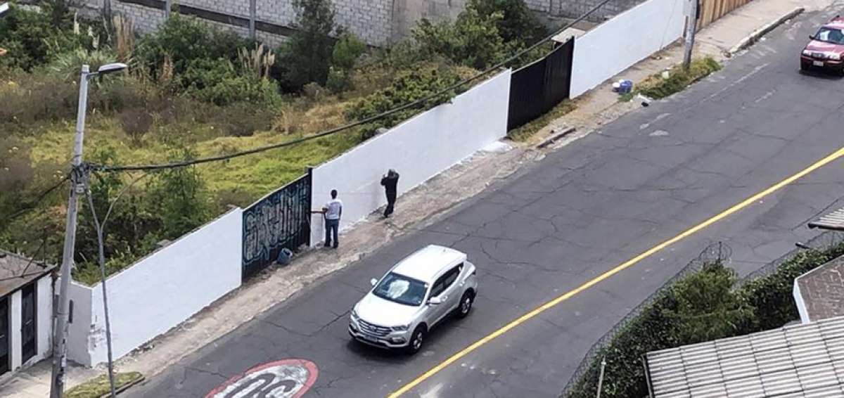 El viernes 5 de julio, el mural fue borrado (la pared fue pintada de blanco).