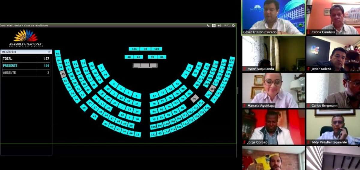Asamblea Nacional realiz&oacute; 69 sesiones virtuales durante la emergencia sanitaria