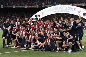El Athletic puso fin a la racha de trofeos del Barcelona. Foto: AFP