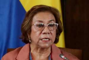 La canciller de Colombia, Rosa Villavicencio.