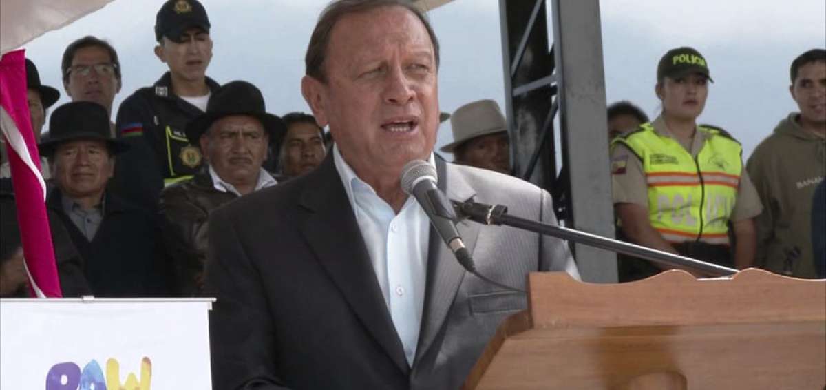 Gustavo Pareja, alcalde de Otavalo.