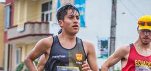 El atleta ecuatoriano Jonathan Amores finaliz&oacute; segundo en los 20 km del Campeonato Nacional de marcha realizado en Suc&uacute;a, en marzo.