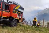 El hecho ya fue controlado por el Cuerpo de Bomberos. 