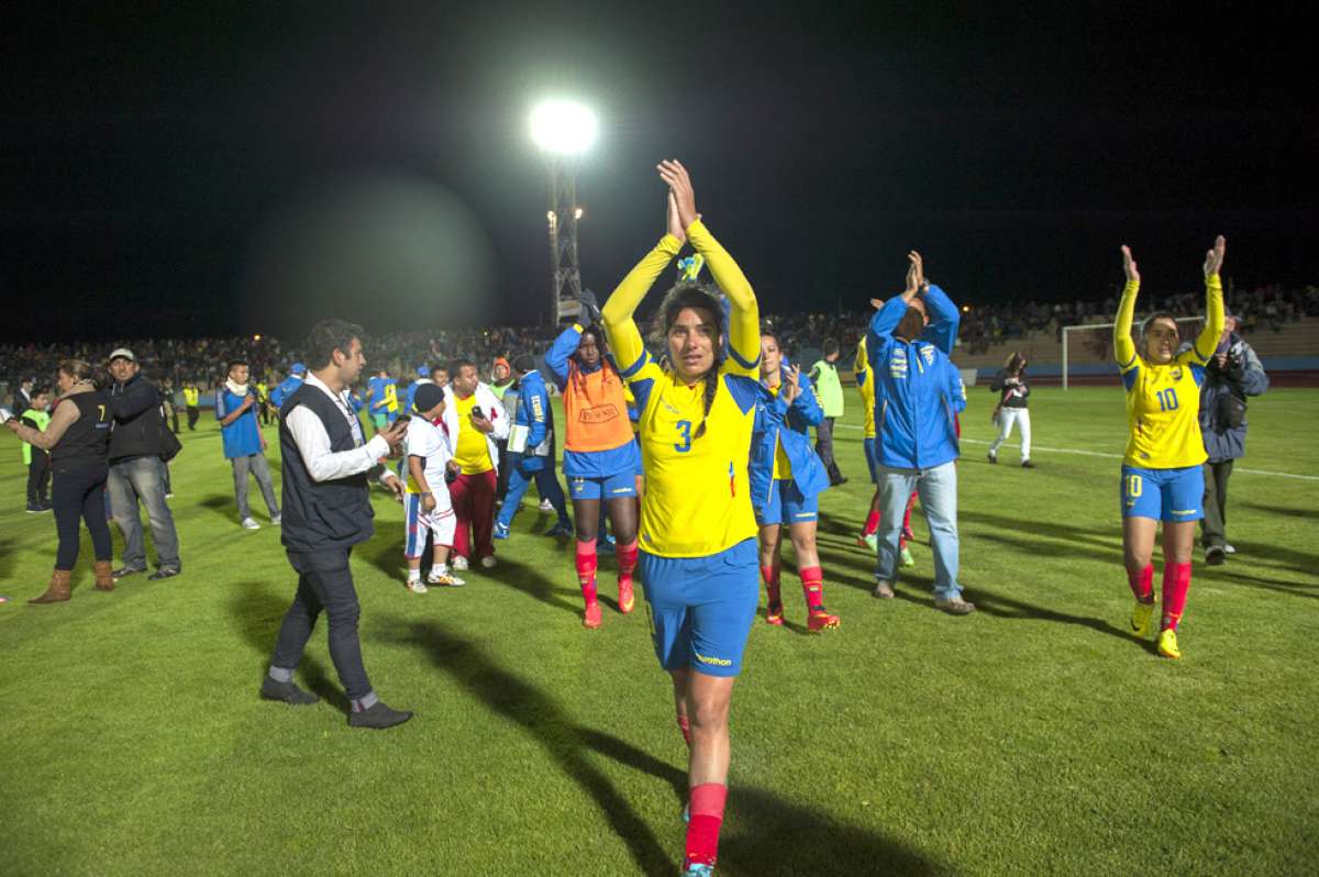 La Tri femenina clasific&oacute; por primera vez a los Juegos Deportivos Panamericanos Toronto 2015. Foto: John Guevara.