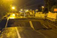 Alcalde de Rumiñahui emite declaratoria de emergencia tras colapso de vía E35
