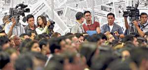 La II Cupre convoc&oacute; a estudiantes de comunicaci&oacute;n social de todo el pa&iacute;s, atra&iacute;dos por la oportunidad de conocer  de cerca c&oacute;mo funcionan los medios y escuchar a conferencistas internacionales. Fotos: William Orellana / El Tel&eacute;grafo.
