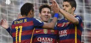 Neymar, Messi y Su&aacute;rez fueron los protagonistas del triunfo catal&aacute;n sobre el modesto Granada. 