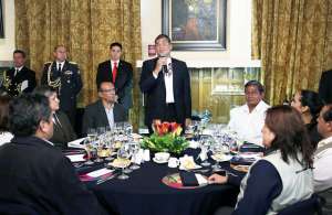 Los representantes del CUT manifestaron su respaldo al Gobierno de la Revoluci&oacute;n Ciudadana, al que calificaron como de los trabajadores. Foto: Presidencia