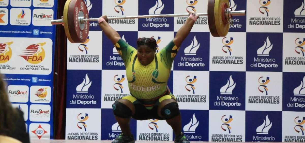 La representante de El Oro ten&iacute;a previsto batir su propio r&eacute;cord y levantar un total de 250 kg, sin embargo solo pudo alzar 240.