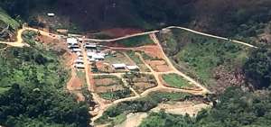 Foto panor&aacute;mica de la zona del proyecto minero San Carlos en Panantza, en Morona Santiago.