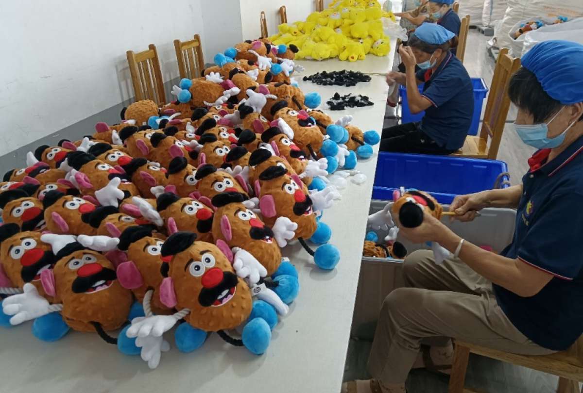 Los peluches y juguetes Made in China, provienen del centro industrial Hengkou en Shaanxi, China.