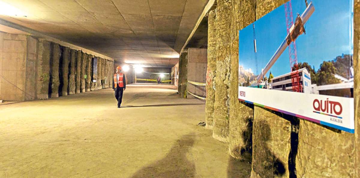 El proyecto del Metro de Quito solo tiene finalizada la Fase I y se esperan los recursos para la otra etapa. Foto: Archivo / El Tel&eacute;grafo