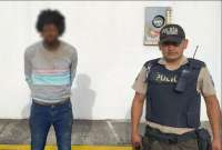 Policía detuvo a un sujeto presuntamente implicado en robo a personas en Quito