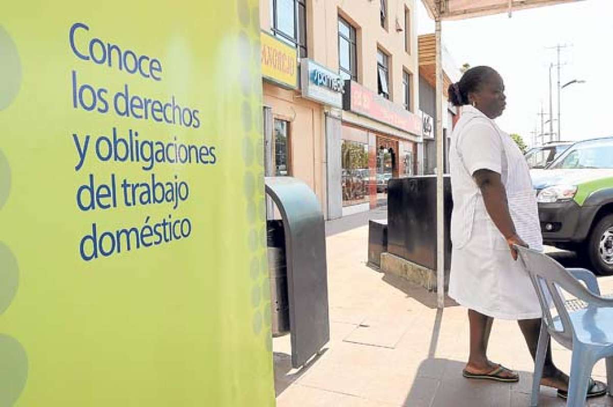Las trabajadoras remuneradas del hogar exigen que haya igualdad de derechos en la nueva ley. Foto: Fernando Sandoval.