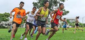 El atleta ecuatoriano Miguel Almachi (c) fue parte de la delegaci&oacute;n de Pichincha que particip&oacute; en el Campeonato Nacional de Cross Country en Guayaquil.