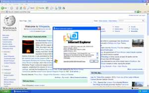 Captura de pantalla del servicio de navegador Internet Explorer. El problema fue detectado el pasado s&aacute;bado por las autoridades. Tomado de http://upload.wikimedia.org