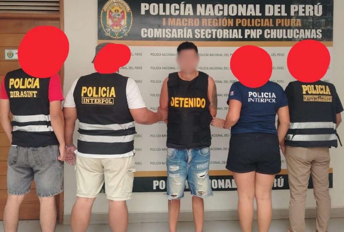 La captura de alias Chur&oacute;n se concret&oacute; en Piura con apoyo de Interpol.
