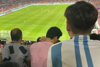 Hinchas argentinos se despidieron de los hinchas alemanes tras la eliminación del Mundial