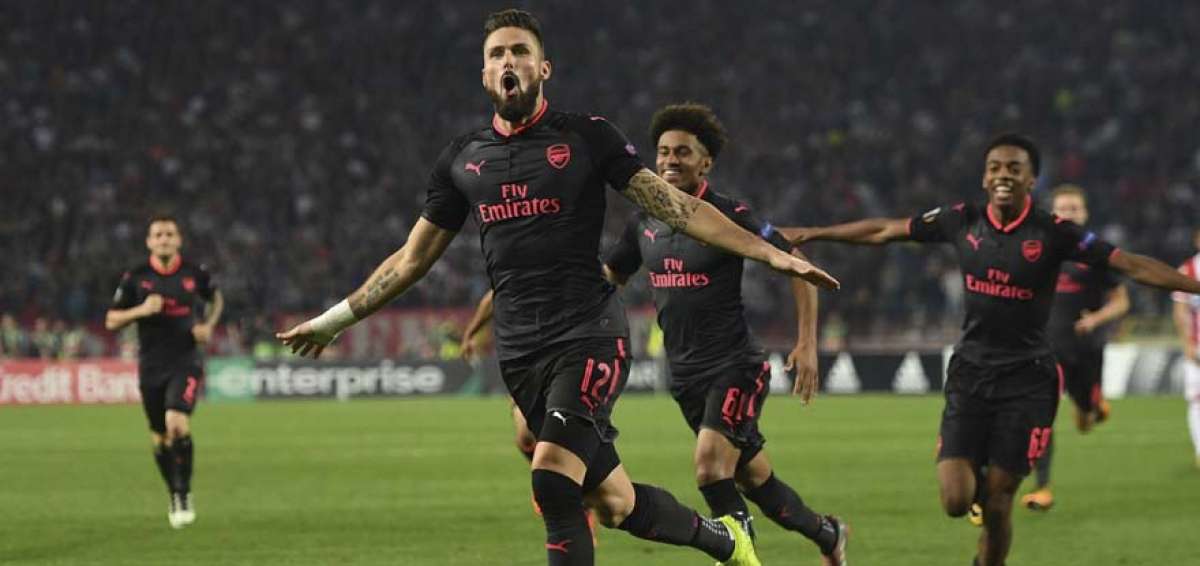 Arsenal sigue con pleno, Milan frena y Real Sociedad salva el honor espa&ntilde;ol