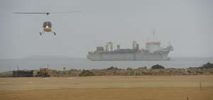 El puerto de Posorja, que se construye desde el pasado agosto, se beneficiar&aacute; de la obra. 