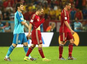 Espa&ntilde;a fue uno de los equipos eliminados este mi&eacute;rcoles en Brasil 2014. Foto: EFE
