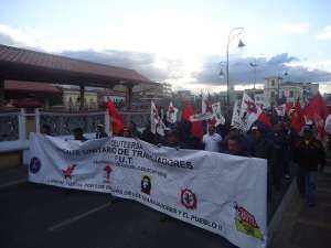 Marcha pac&iacute;fica se desarroll&oacute; en Riobamba