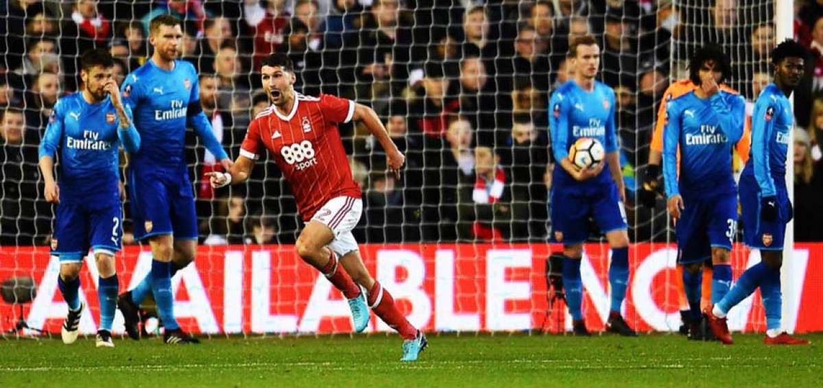 Arsenal, actual campe&oacute;n de la FA Cup, eliminado por el Nottingham Forest