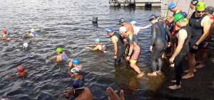 La partida de la competencia fue en el muelle del Parque Acu&aacute;tico del Lago San Pablo, en la provincia de Imbabura.     