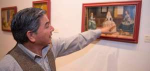 En &lsquo;Se pasean las infantas de Vel&aacute;zquez&rsquo; el pintor ecuatoriano recrea a personajes fuera de la escena cl&aacute;sica.