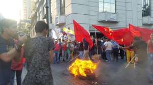 Protestas violentas en Guayaquil