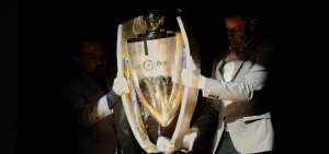 El dise&ntilde;o de la copa se basa en un bal&oacute;n de f&uacute;tbol, tambi&eacute;n representa la fuerza y la velocidad de los jugadores.